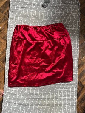 Red miniskirt